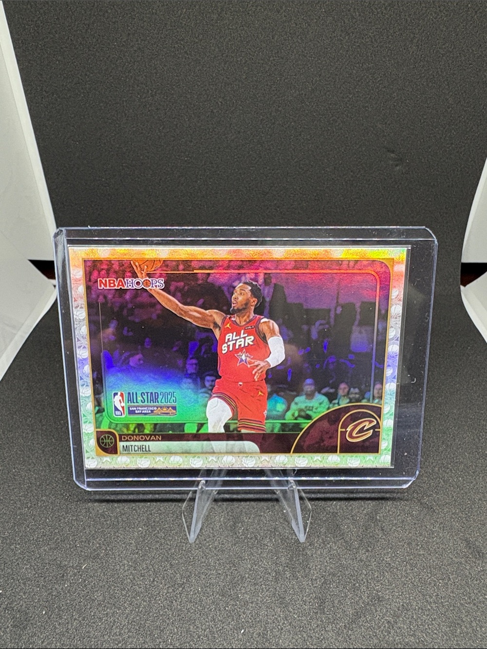 Topps NBA Hoops All-Star Donovan Mitchell Basketball Trading Card - Holo Prizm